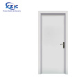 White color interior wood fire door